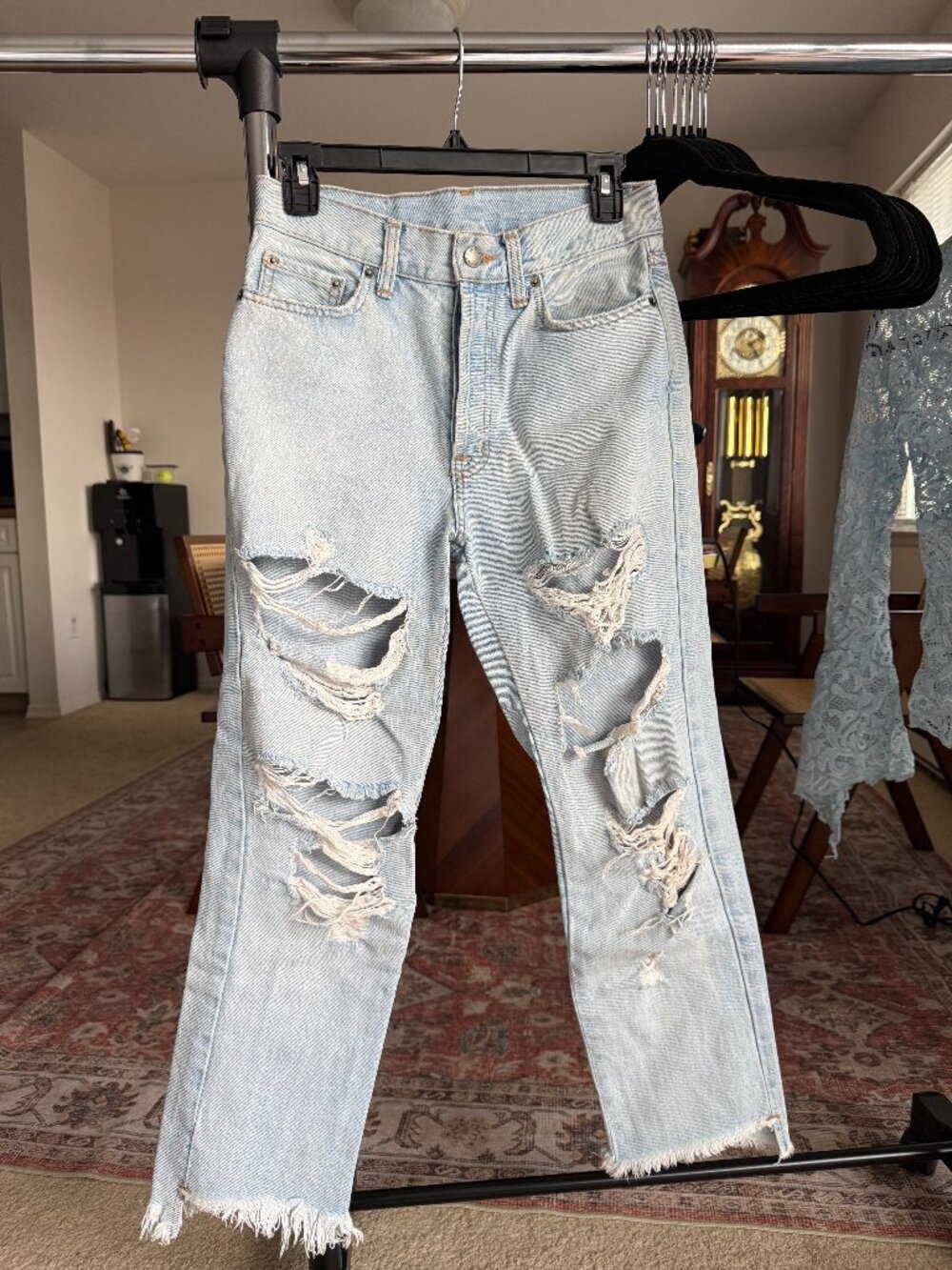 Carmar Distressed Hem Denim Jeans